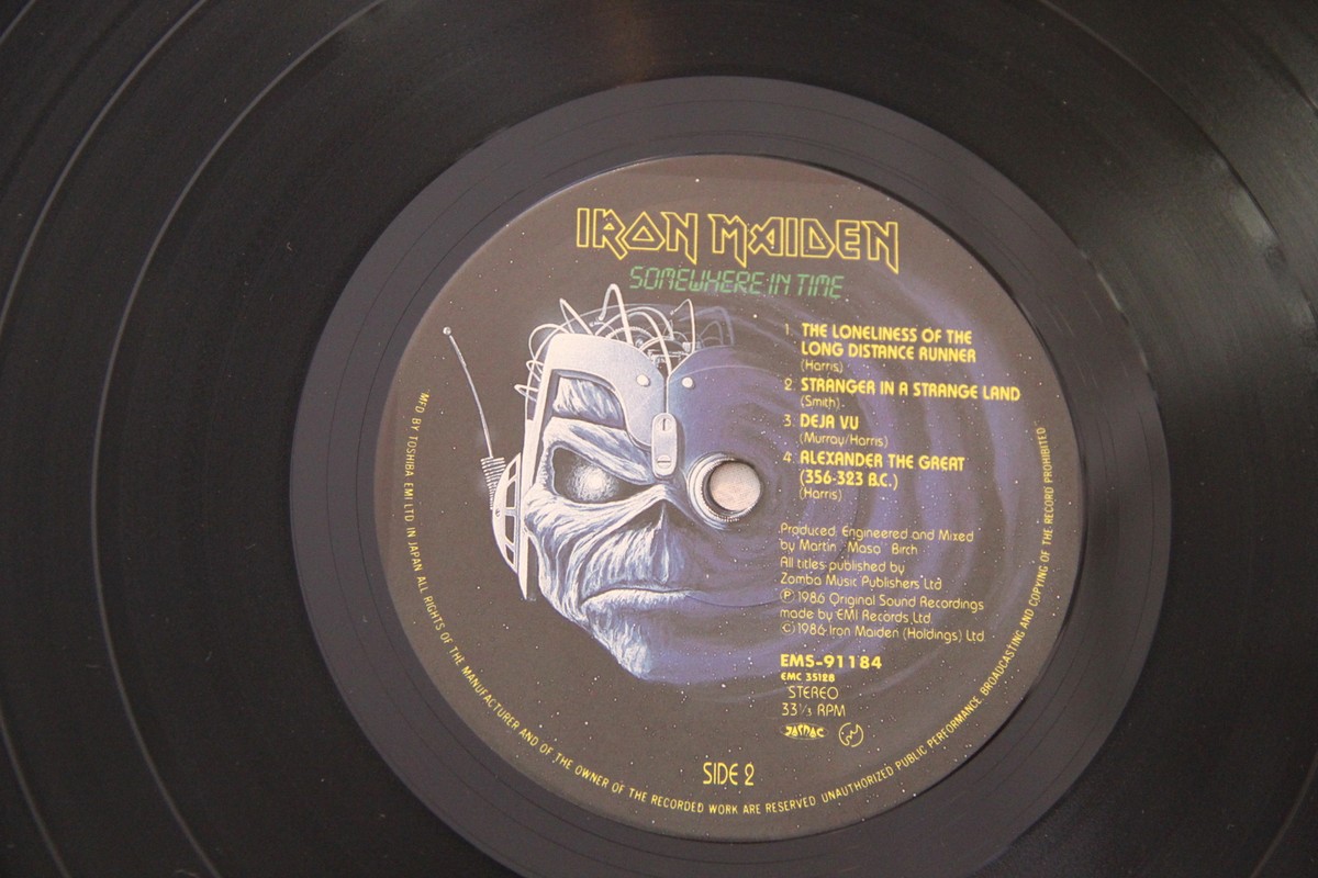 Somewhere In Time Iron Maiden Rock Vinyl LP EMS-91184 Album