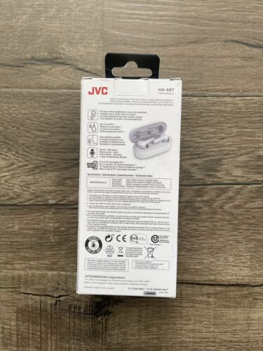 JVC HA-A8T True Wireless White Bluetooth Water Resistance IPX4 Earbuds - NEW - Picture 2 of 2