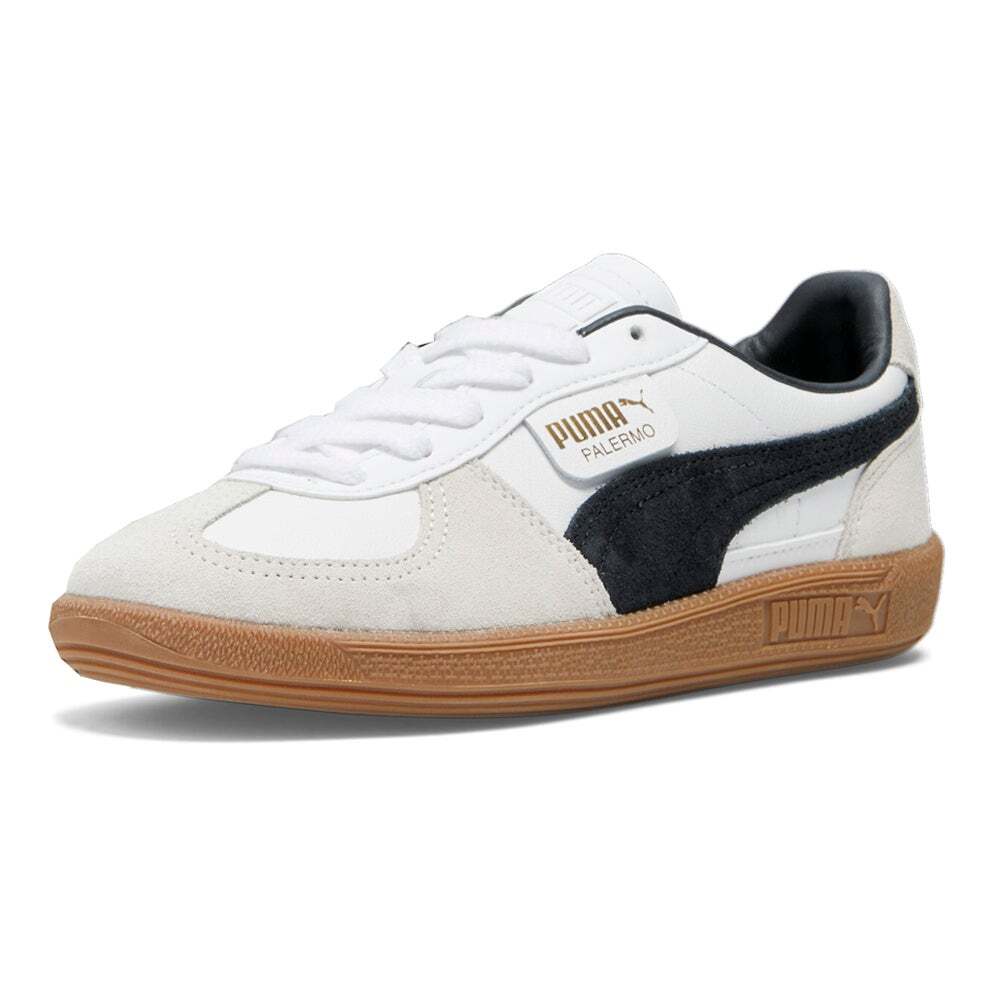 PUMA Palermo Lace Up Womens White Sneakers Casual Shoes