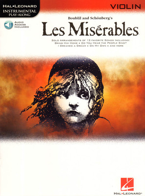 Les Misérables Play-Along Violin Violine Geige Noten mit Download Code