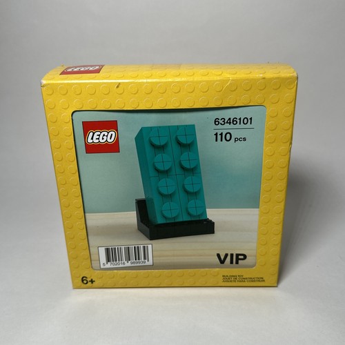 Lego 6346101 and 6313287 - Teal and Red Buildable 2x4 brick VIP promotion - NEW - Picture 6 of 9
