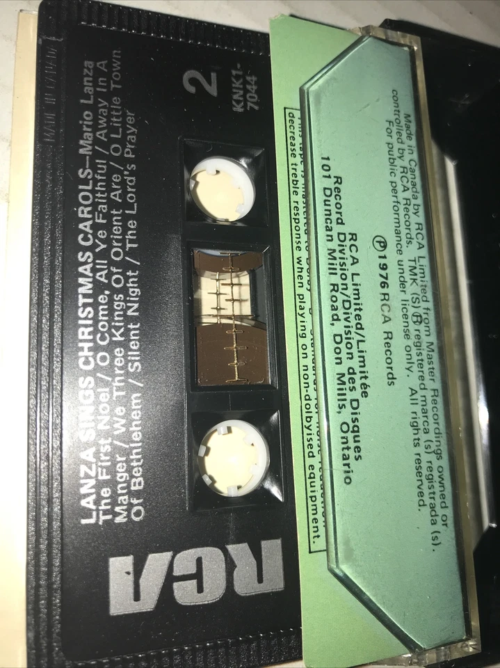 Cassette Lanza canta villancicos Mario Lanza Foto 3 de 3