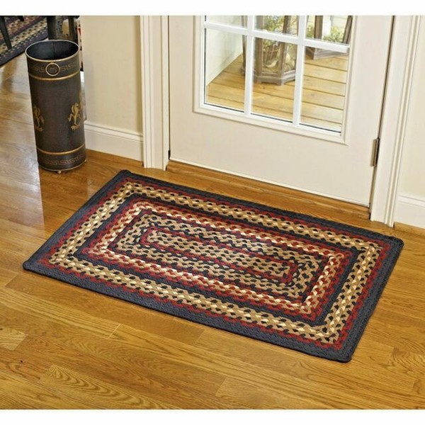 Park Designs 27" X 45" Folk Art Braided Rectangle Rug for sale online