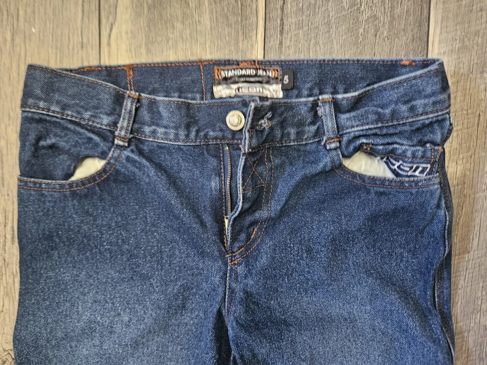 Icon мотоцикла стандарт джинсы женщин размер 5 джинсовой ткани улицы езды брюки - изящный - Изображение 2 из 4