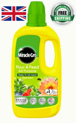 MIRACLE GRO Miracle-Gro Pour & Feed Liquid Plant Food 1L – Ready to Use, Fast Results