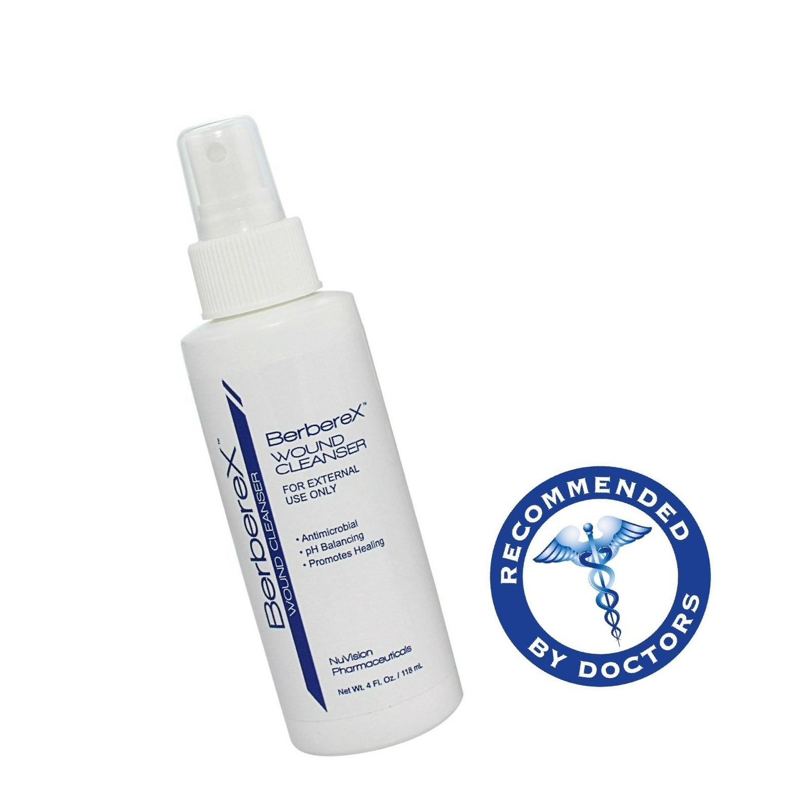 BerbereX Antimicrobial Wound Cleanser for Cuts, Scrapes, Burns