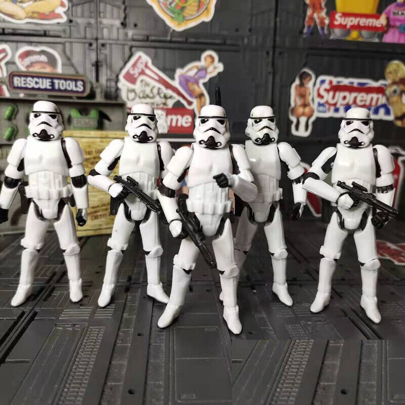 5PCS Star Wars Stormtrooper 10cm Action Figur Otc Trilogy PVC Spielzeug Modell