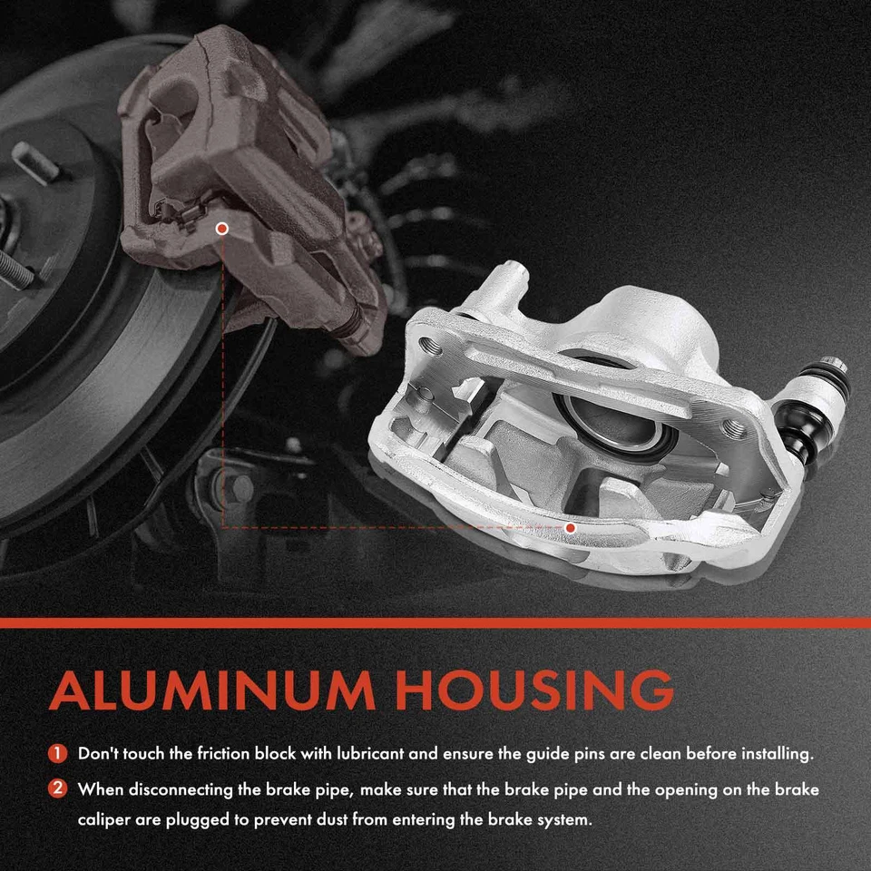 Pinza de freno de disco del conductor delantero con soporte para Hyundai Accent Excel Mitsubishi Foto 4 de 4