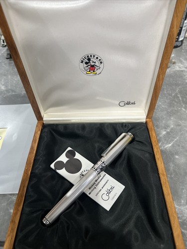 Colibri Mickey Mouse LE Sterlingsilber Füllfederhalter Box wurde repariert gebrauchter Stift - Bild 4 von 8