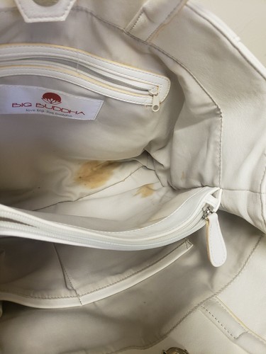 Big Buddha White Studded Handbag , Purse ,  Shoulder Bag - Picture 6 of 10