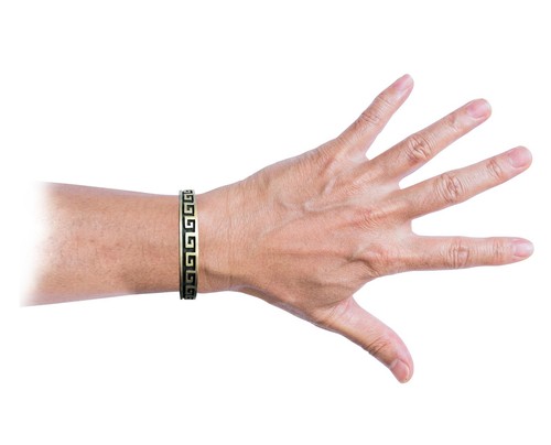 NEU Original 8,5" Herren mexikanisches massives Silber schwer 62,9 g griechischer Schlüssel Drehmoment UK HM - Bild 2 von 4