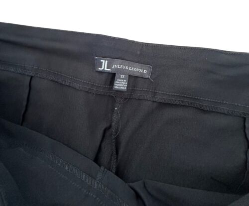 Jules & Leopold Women's Pull-On Slim Leg Capri Length Pants Plus Size 3X Black - Picture 3 of 8