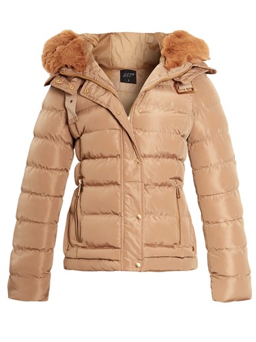 Size 8 10 12 14 16 Womens QUILTED Ladies JACKET COAT PADDED QUILTED Navy Black - Picture 10 of 20
