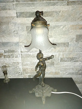 LAMPADA DA TAVOLO IN OTTONE PRIMI 900 PUTTO - OLD TABLE LAMP - LAMPÈ