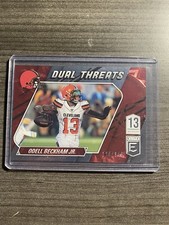 2021 Panini Donruss Elite Dual Threats Orange #DT5 Odell Beckham Jr. OBJ /349 A4