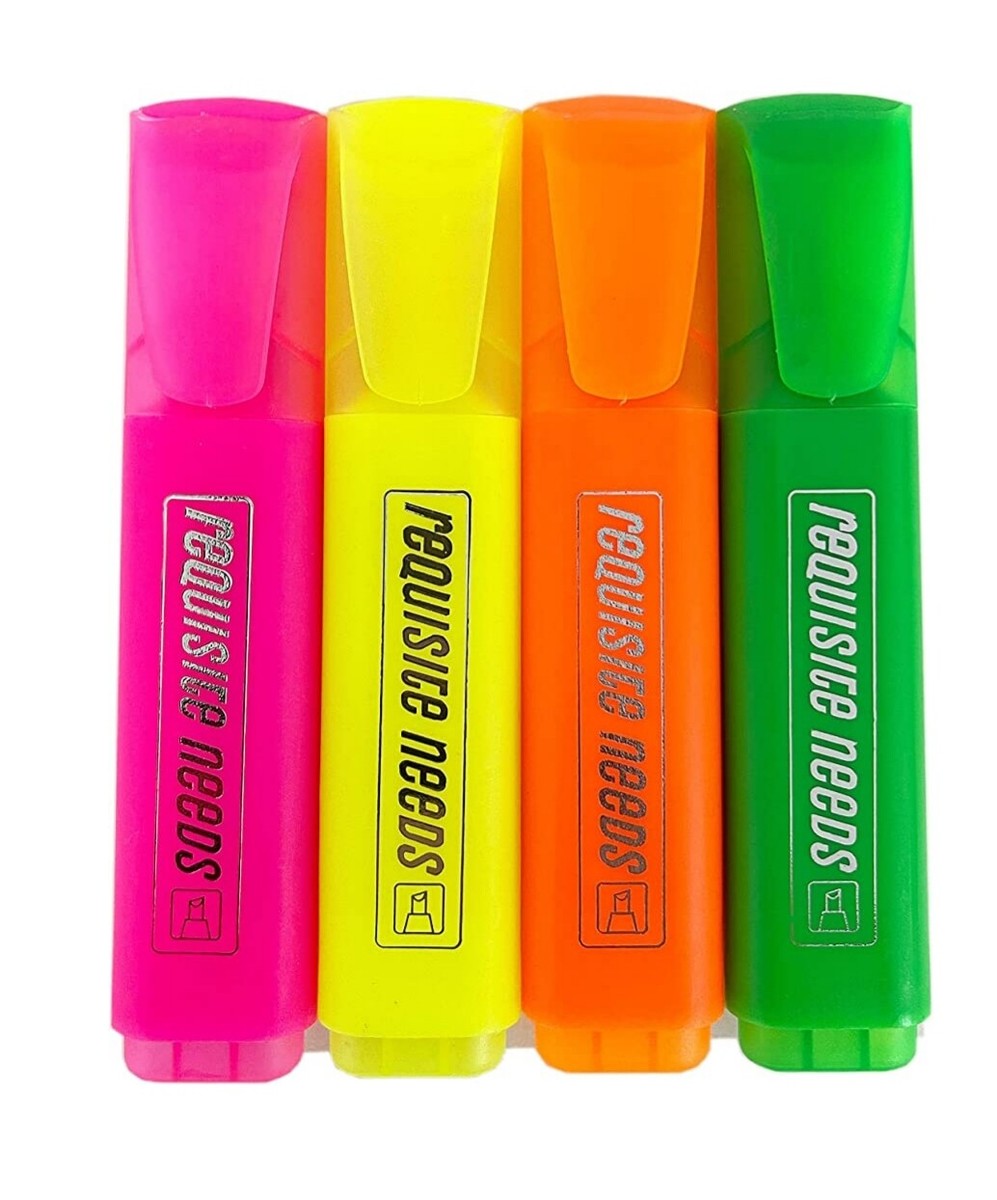 PCS Assorted Premium Highlighter Pens Fluorescent Pens Bright