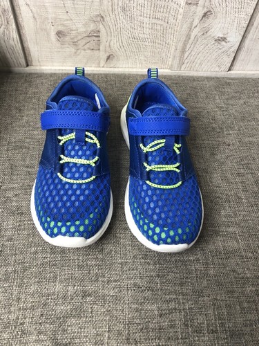 Childrens Girls Boys Blue Green Tennis Shoes Size 12 Sneakers Running Casual - Picture 5 of 7