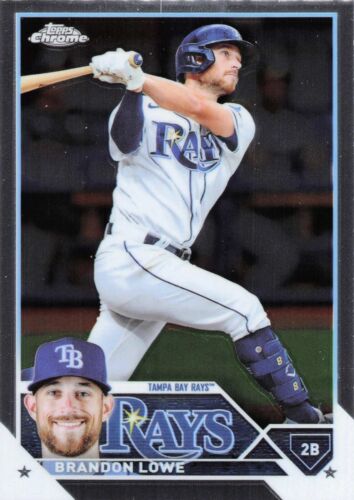 Brandon Lowe #208 - 2023 Topps Chrome - Tampa Bay Rays - MLB Baseball - NM
