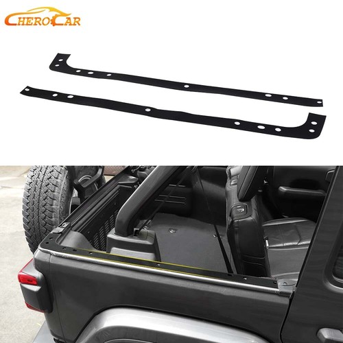Rear Trunk Inner Sill Protector Guards Cover Trim for 18+ Jeep Wrangler JL 4Door - Picture 2 of 21