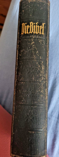 alte Bibel evang gebraucht von 1927 mit Trauurkunde und historischen Landkarten - Bild 2 von 13