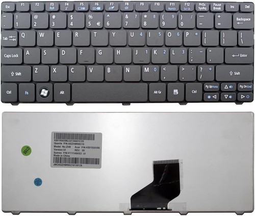 Tastatur für Acer Aspire One D255 D255E D257 D260 Netbook US Layout schwarz Farbe - Bild 2 von 24