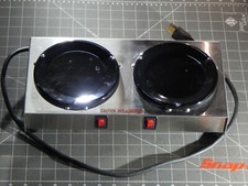 Grindmaster BW-2 2 Pot Double Burner Decanter Coffee Pot Warmer Stainless EUC