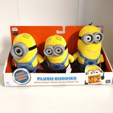 DESPICABLE ME 2 PLUSH BUDDIES TOYS R US MINION STUART BOB  KEVIN NEW EXCLUSIVE