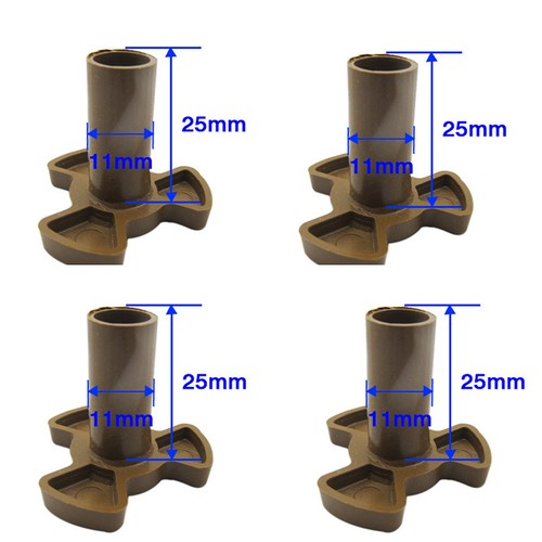 4PCS Microwave Oven Turntable Roller Guide Support Coupler Tray Shaft 17MM/25MM - Picture 7 of 9