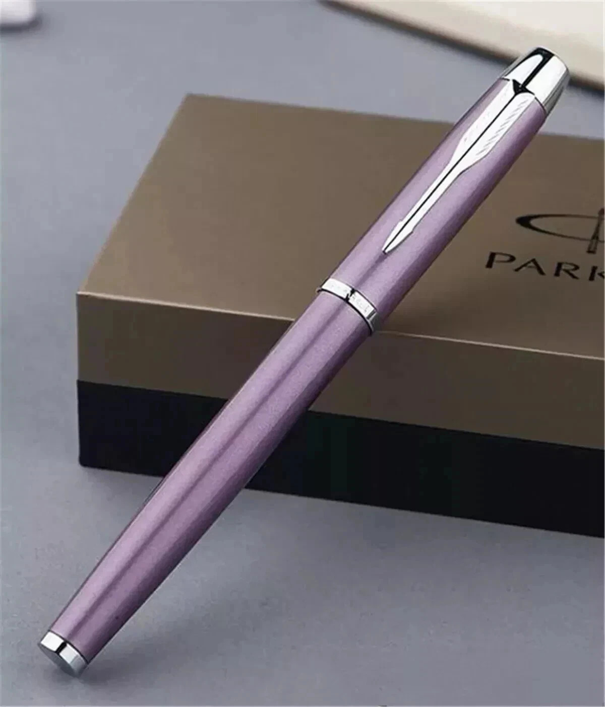 Parker Pen IM Series Purple/Silver Clip Fine 0.5mm Nib Fountain Pen