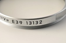 MINT Leica Lens Filter UVa E39 13132 Silver 39mm From JAPAN