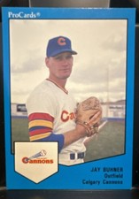 1989 ProCards Minor League Team Sets -Jay Buhner #544 Glove on Wrong Hand