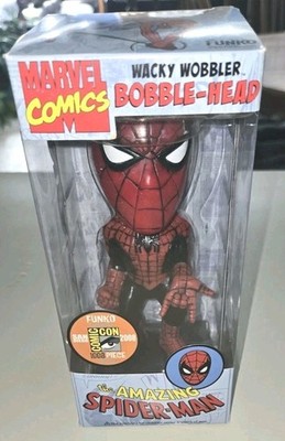 *RARE* FUNKO OG 2008 MARVEL COMICS WACKY WOBBLER BOBBLE HEAD AMAZING SPIDER-MAN