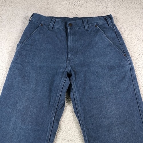 Patagonia Pants Men 32x30 Blue Canvas Hemp Ms Iron Forge Utility 5 Pocket Work - Picture 2 of 14