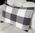 Pottery Barn Bryce Buffalo Check STANDARD Bryce Cotton Pillow Sham Charcoal Gray