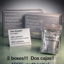 Immunotec Immunocal Platinum Protein  2 Boxes w/ Samples expires 1/2028