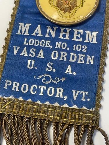 VASA Orden Schweden Bruderorg Mayhem Lodge Nr 102 Proctor VT & Zeitungsklammer - Bild 16 von 23
