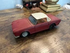 vintage japan bandai tin friction toy car Triumph Tr4. Rare. 50s. AS-is
