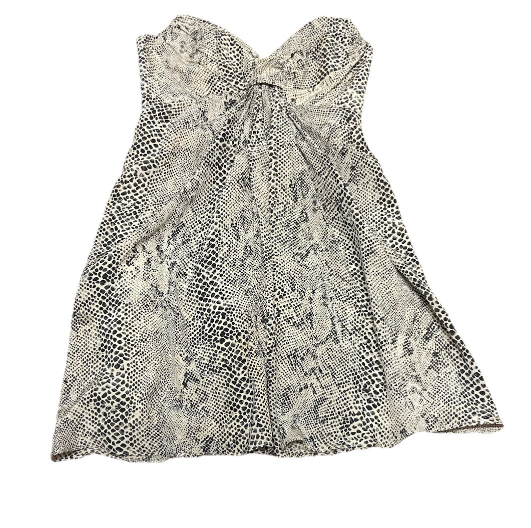 ZIMMERMANN 100% Silk Strapless Snake Print Boned Mini Dress Ladies Size 0 6 - 8