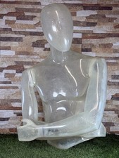 Vintage Clear Male Mannequin Torso And Head Very Rare ( Can Have Lights)