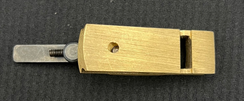 Vintage AMT American Machine & Tool Co. piccolo piano in legno ottone - Foto 6 di 7