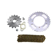 420 Chain + Front Rear Sprocket for 70/110cc 125cc 140cc SSR Apollo Dirt Bike US