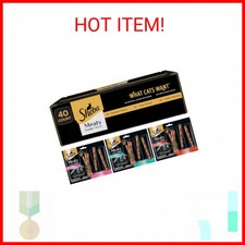 Sheba Meaty Tender Sticks Soft Cat Treats Chicken, Tuna, and Salmon Flavor, 0.14