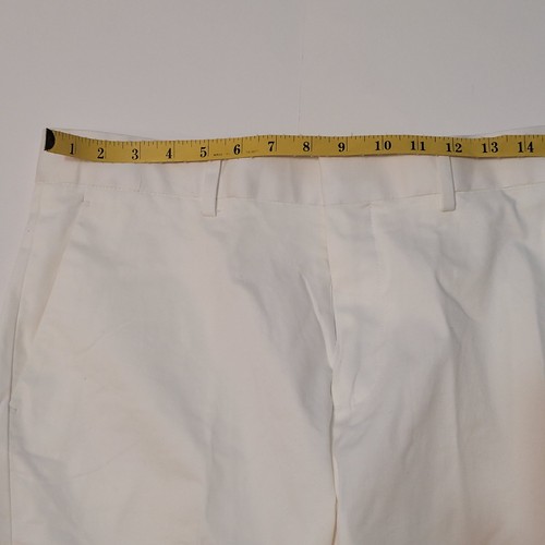 EXPRESS PRODUCER Stretch White Khakis Pants 32 x 30 NEW - Picture 17 of 19
