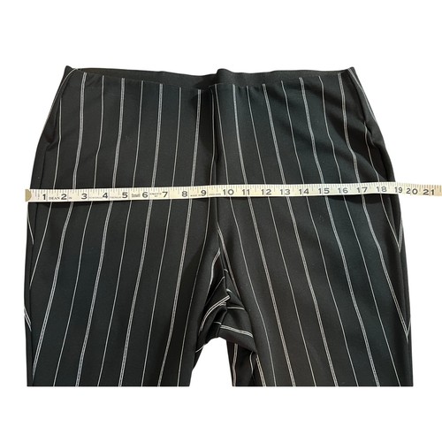 Moda Nova Para Mujer Negro Pin Rayas Pantalones Ajustados Leggings Talla 1X - Imagen 6 de 8