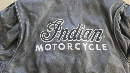 Vintage Indian Motorcycle Leather Jacket Mens L Black Side Lace CA31466 Canada image 14