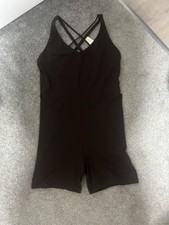 Offline By Aerie Brown Criss Cross Strap Nylon Romper Size L NWT