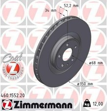 ZIMMERMANN Coat Z Disque de frein Avant gauche pour PORSCHE Macan (95B) 350mm