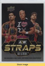 2024 Allure AEW Straps Black Rainbow Anthony Bowens Max Caster & #S-19 READ 0vv