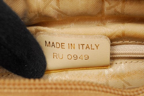 Christian Dior Cannage Lady Dior borsa tote a mano nylon vintage autentica - Foto 13 di 14