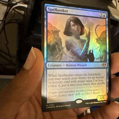 Spellseeker (0120) FOIL Commander Masters LP MTG Magic the Gathering
